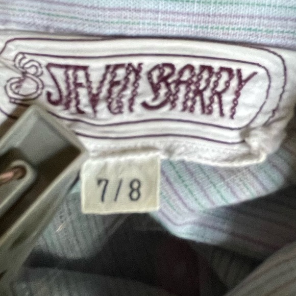 Vintage Steven Barry Long Sleeve Button Down Striped Shirt - Picture 4 of 7